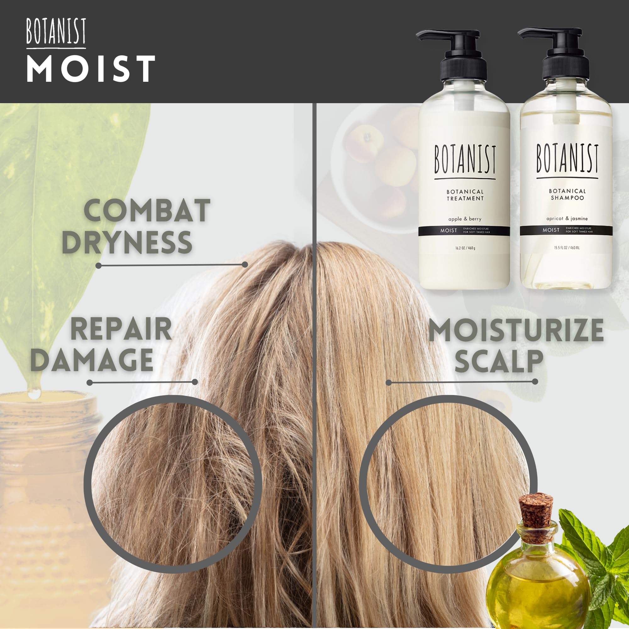 Amazon.com : BOTANIST Keratin Shampoo and Conditioner Set for